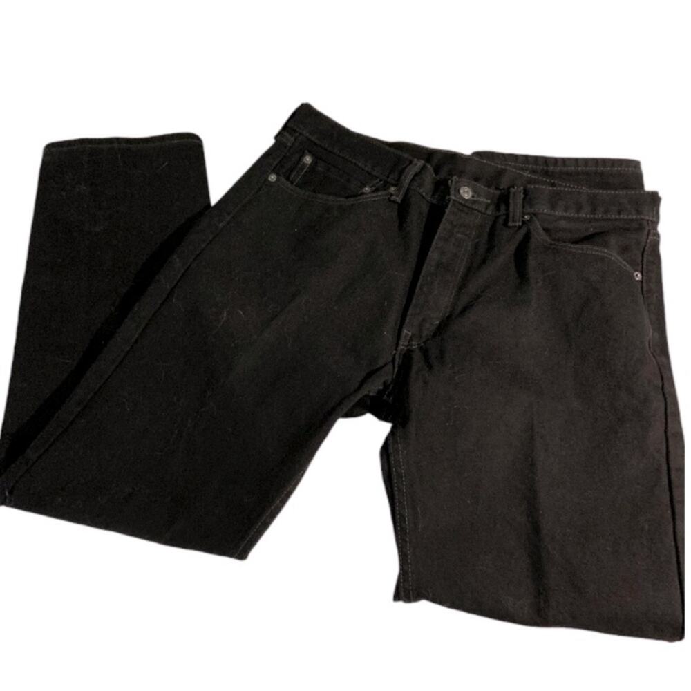 Levi’s 505 Mens Black Size 36 x 32 - Picture 2 of 5